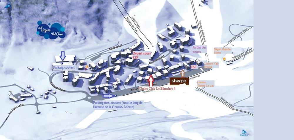 Studio 50 M Du Funiculaire Et Pistes Tignes Luaran gambar